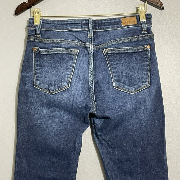 Judy Blue Skinny Slim Jeans Women Size 9/29 Fade Wash Distressed Moto Biker Rock - Picture 12 of 12